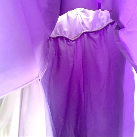 Dance Costume Light Purple Handkerchief Off The Shoulder Dress size Small - Picture 6 of 10
